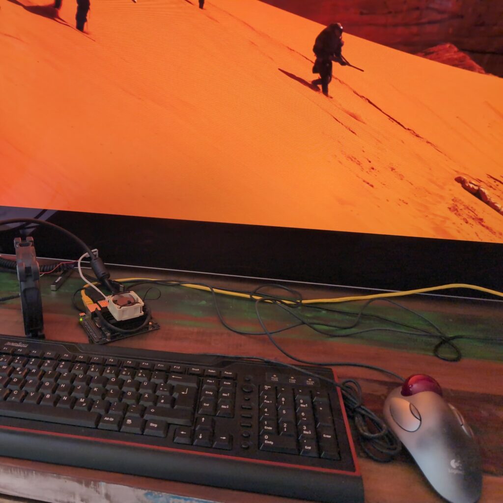 My test setup playing Dune in 4K HDR.